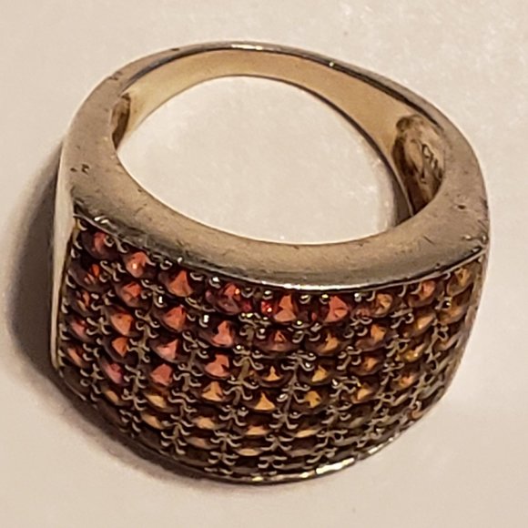 Sterling Silver Ladies Genuine 1/2 CTTW Citrine Multicolored Gem Ring SZ 7 3/4 - Picture 9 of 10